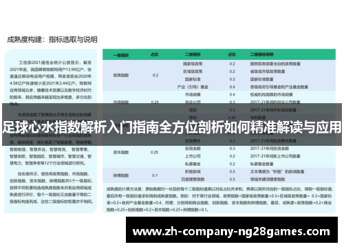 足球心水指数解析入门指南全方位剖析如何精准解读与应用 足球心水指数解析入门指南全方位剖析如何精准解读与应用
